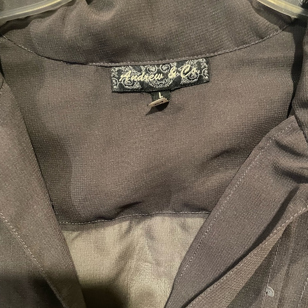 Andrew & Co. Sheer Blouse - Picture 5 of 6